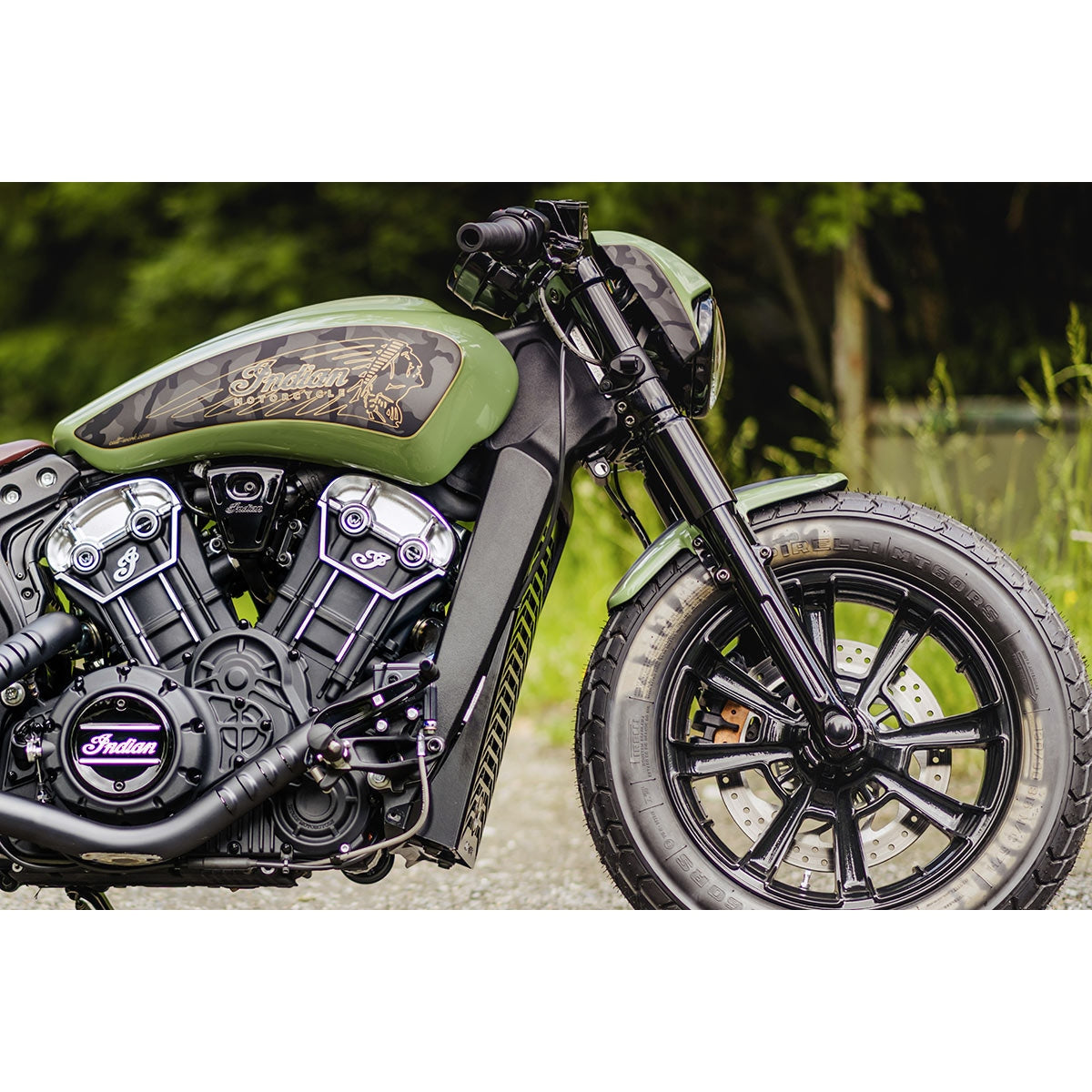 Cult-Werk Front fender OLD SCHOOL Scout 2015+