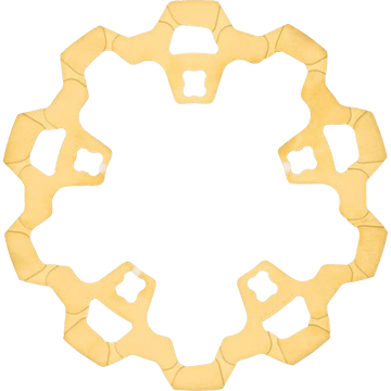 LYNDALL RACING BRAKES LLC Rotor with Gas Slots Prodigy/Enforcer Gold 11.8" 32322