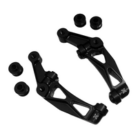 Raceworks 100mm Front Axial to Radial Caliper Mounts/Pair Black