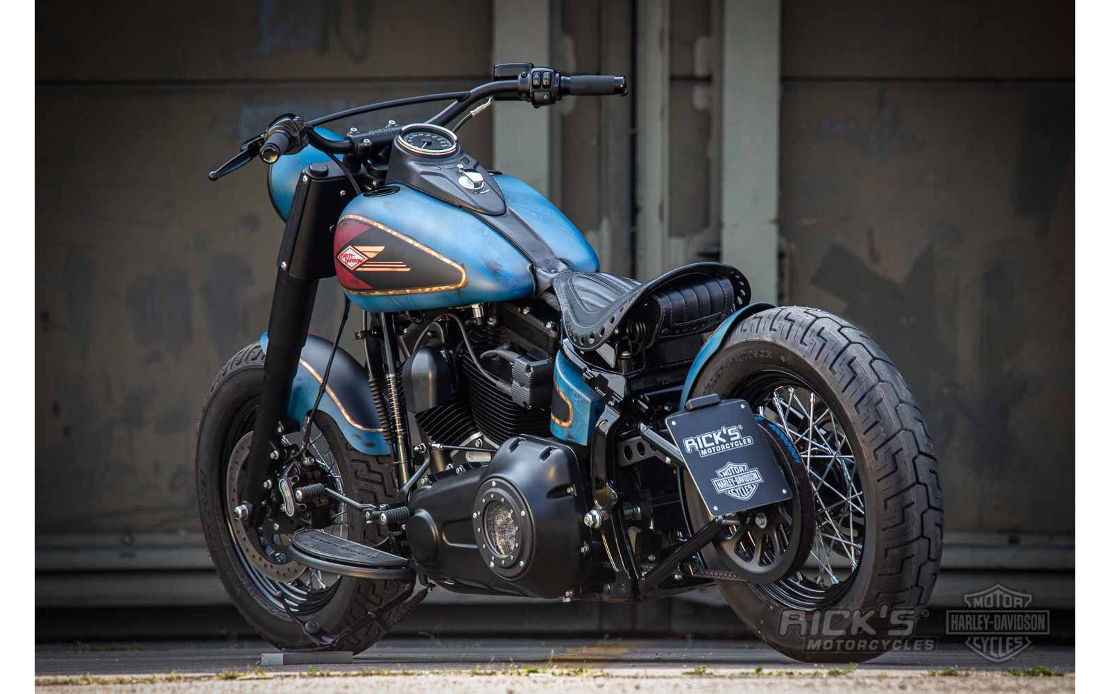 Rick's Steel Rear Fender 150/80-16 "Bobber" Short - Softail 08-17