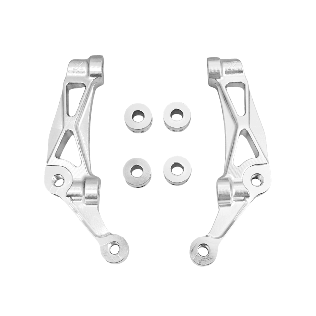 Raceworks 100mm Front Axial to Radial Caliper Mounts/Pair Raw