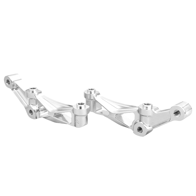 Raceworks 108mm Front Axial to Radial Caliper Mounts/Pair Raw