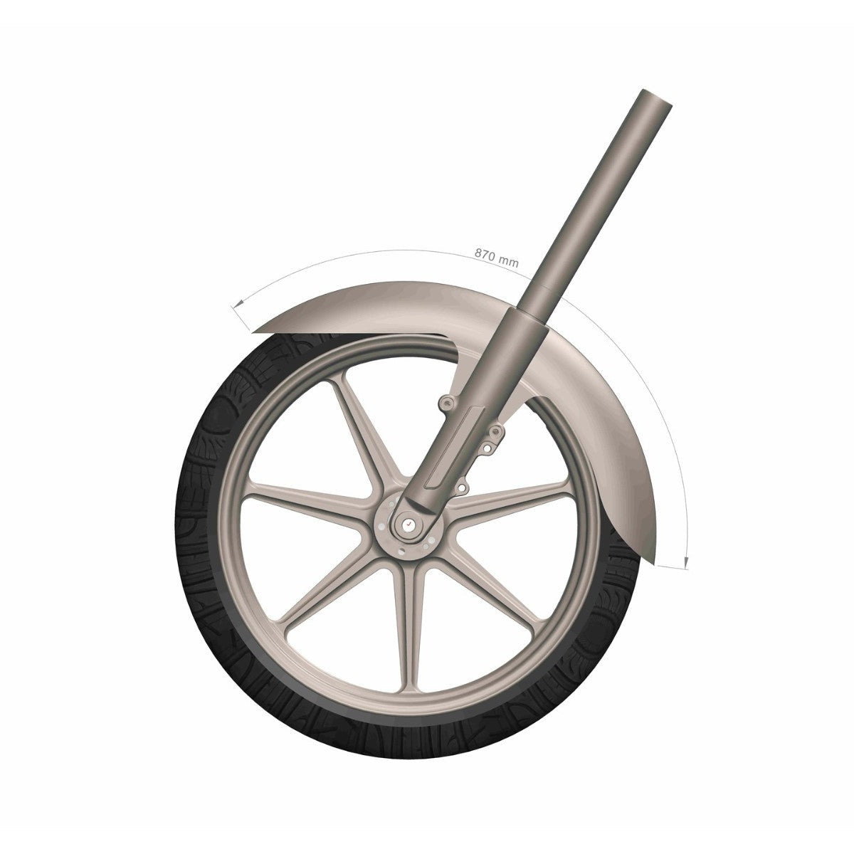 Rick's 21" Street Cut Front Fender (Touring)