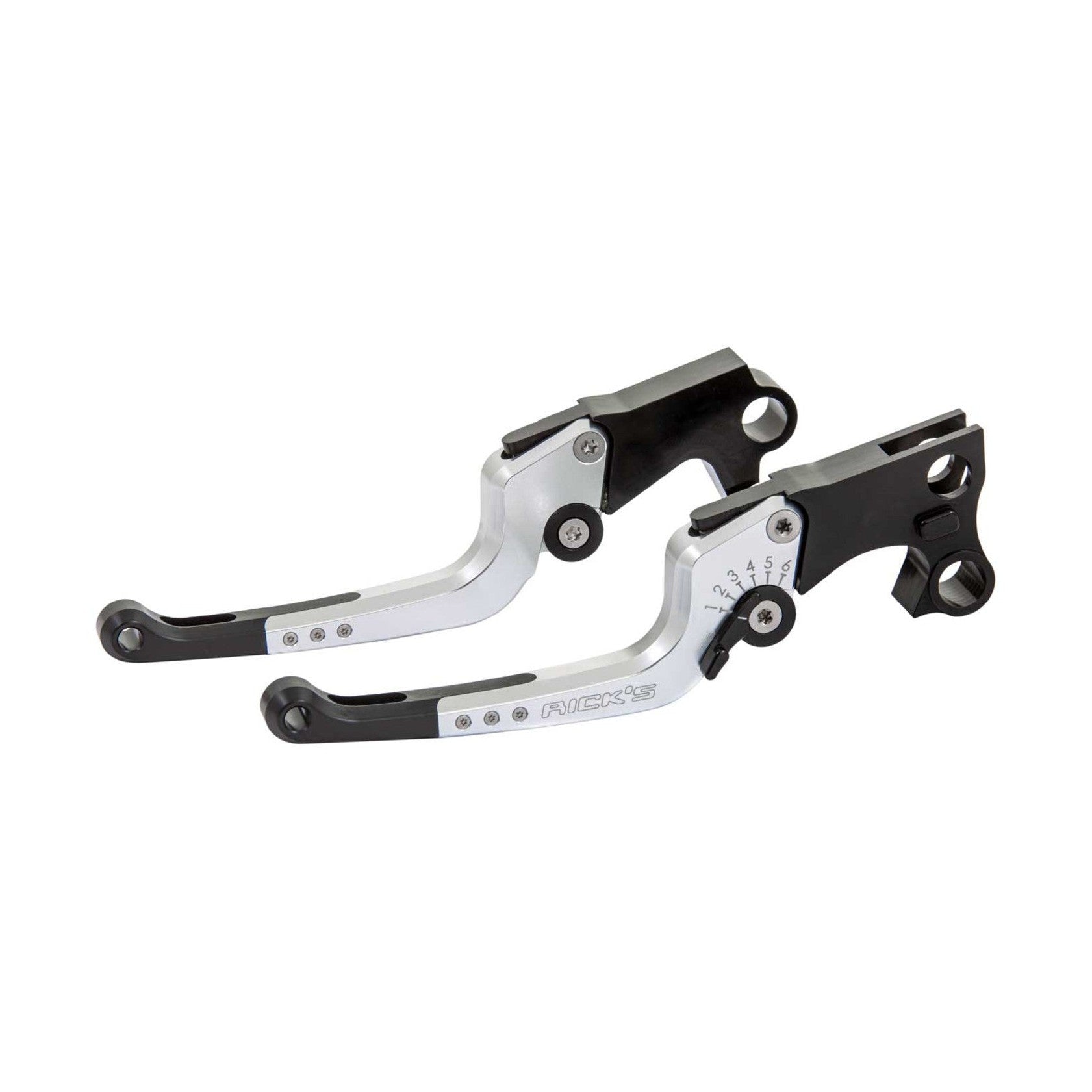 Rick's Adjustable Levers Set "Good Guys" Silver - Touring 17-20