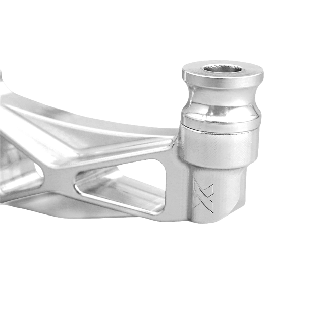 Raceworks 100mm Front Axial to Radial Caliper Mounts/Pair Raw