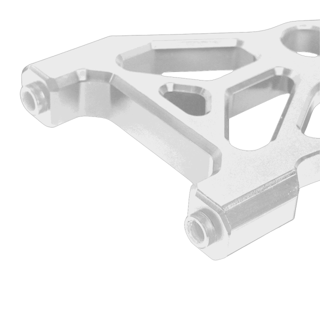 Raceworks Dual Rear Radial Caliper Mount 108MM (Dyna 2000+) Raw