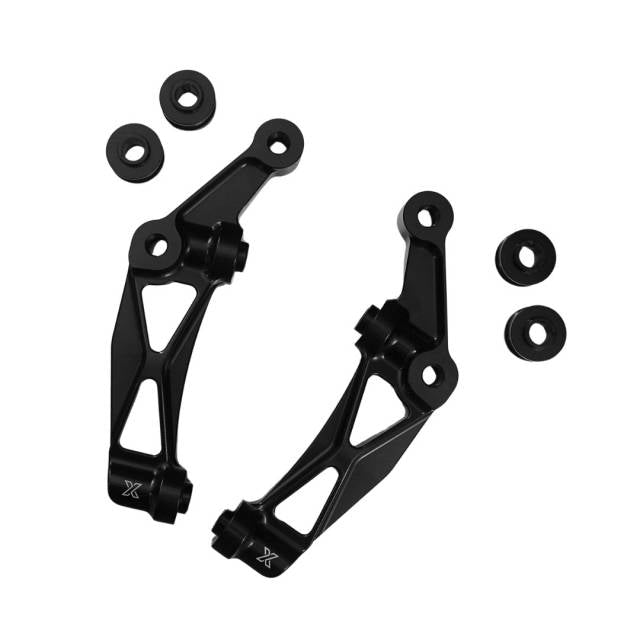 Raceworks 100mm Front Axial to Radial Caliper Mounts/Pair Black