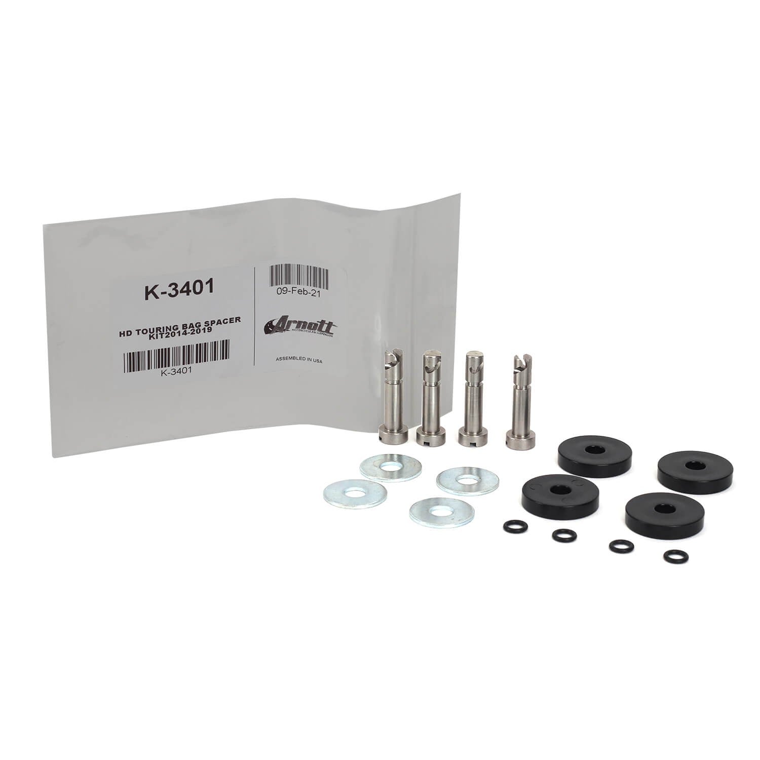 Arnott K-3401 2014-2024 Harley-Davidson Touring Series Bag Spacer Kit