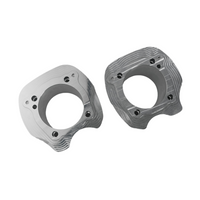 Top view of Billet Cylinder Block For Milwaukee 8 (Touring 2018+) showing cylinder bore and bolt pattern for accurate engine part compatibility.
