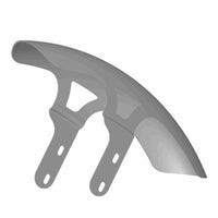 Front Fender 23" for Breakout 2018+ in raw steel finish with dual mounting brackets, designed for 130/60 23" tires. Durable 2mm steel construction.