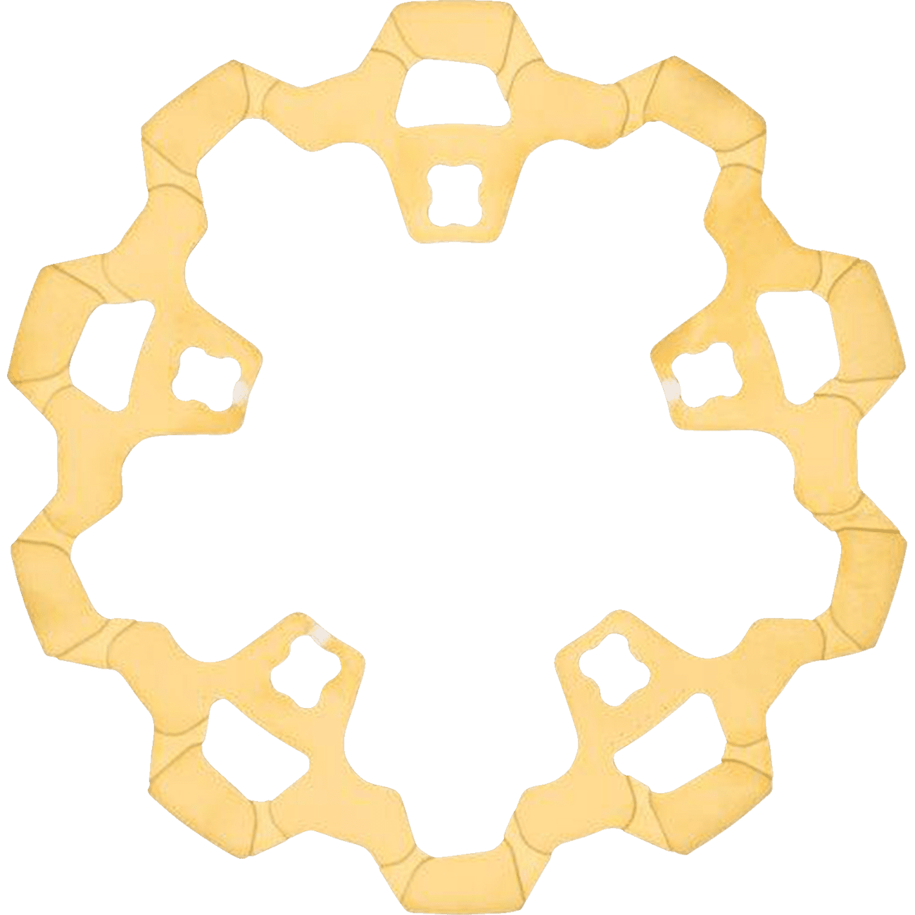 LYNDALL RACING BRAKES LLC Rotor with Gas Slots Prodigy/Enforcer Gold 11.8" 32322