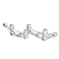 Raceworks 108mm Front Axial to Radial Caliper Mounts/Pair Raw