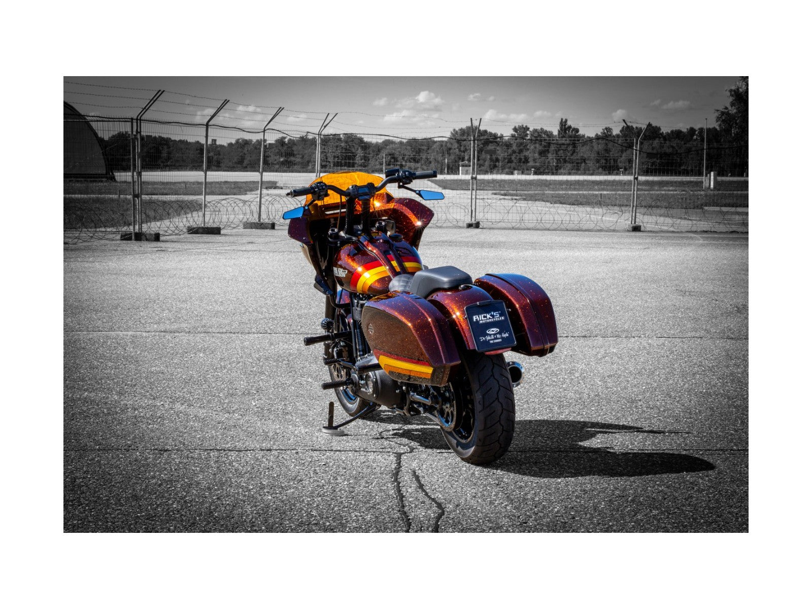 Rick's Complete License Plate With Mounting Adaptor - Softail 18-up