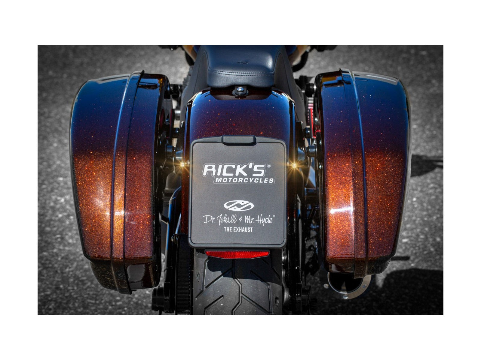Rick's Complete License Plate With Mounting Adaptor - Softail 18-up