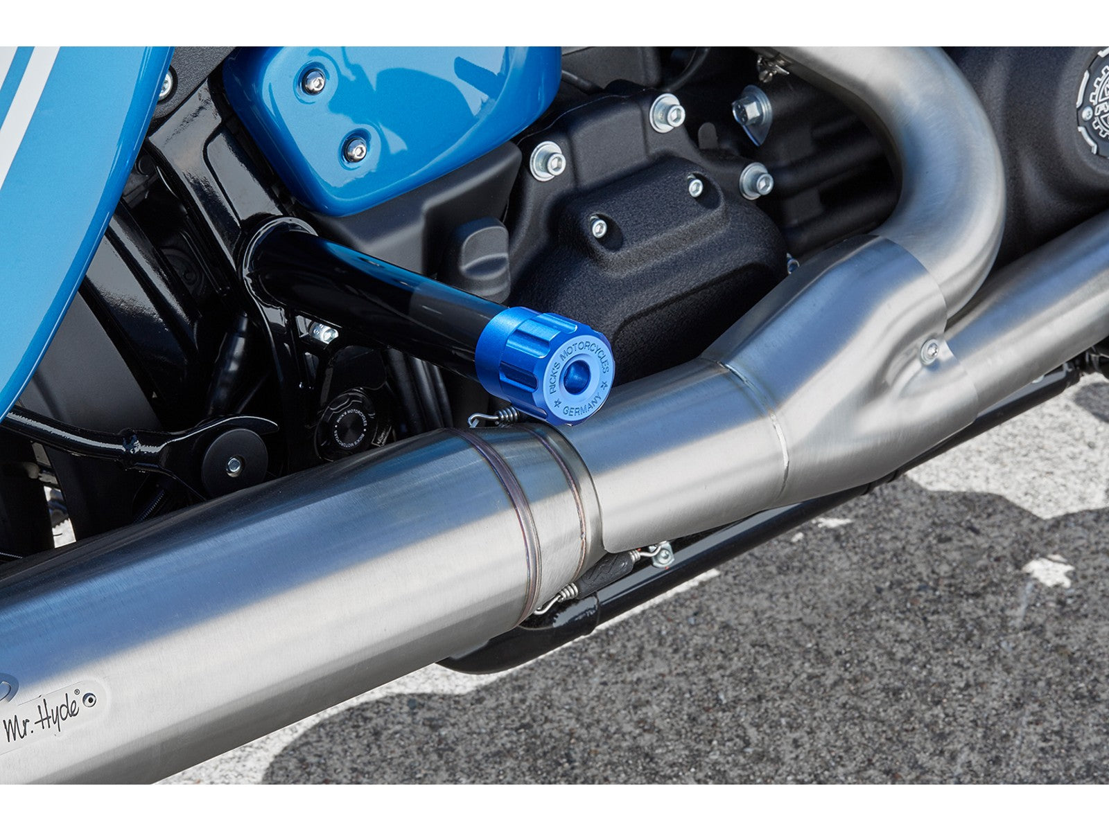 Rick's Clubstyle Crash Bar End Caps Blue