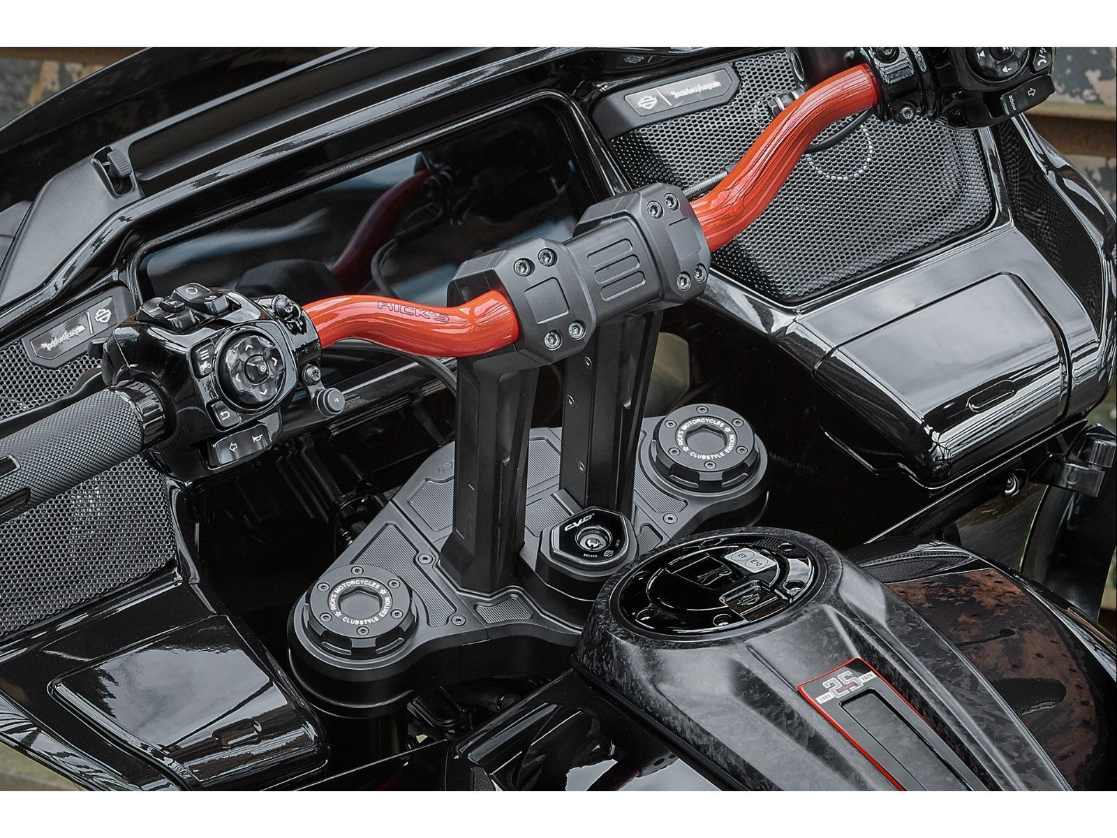 Rick's 7" Clubstyle Triple Tree & Riser Set - CVO 23.5-up / Touring 24-up