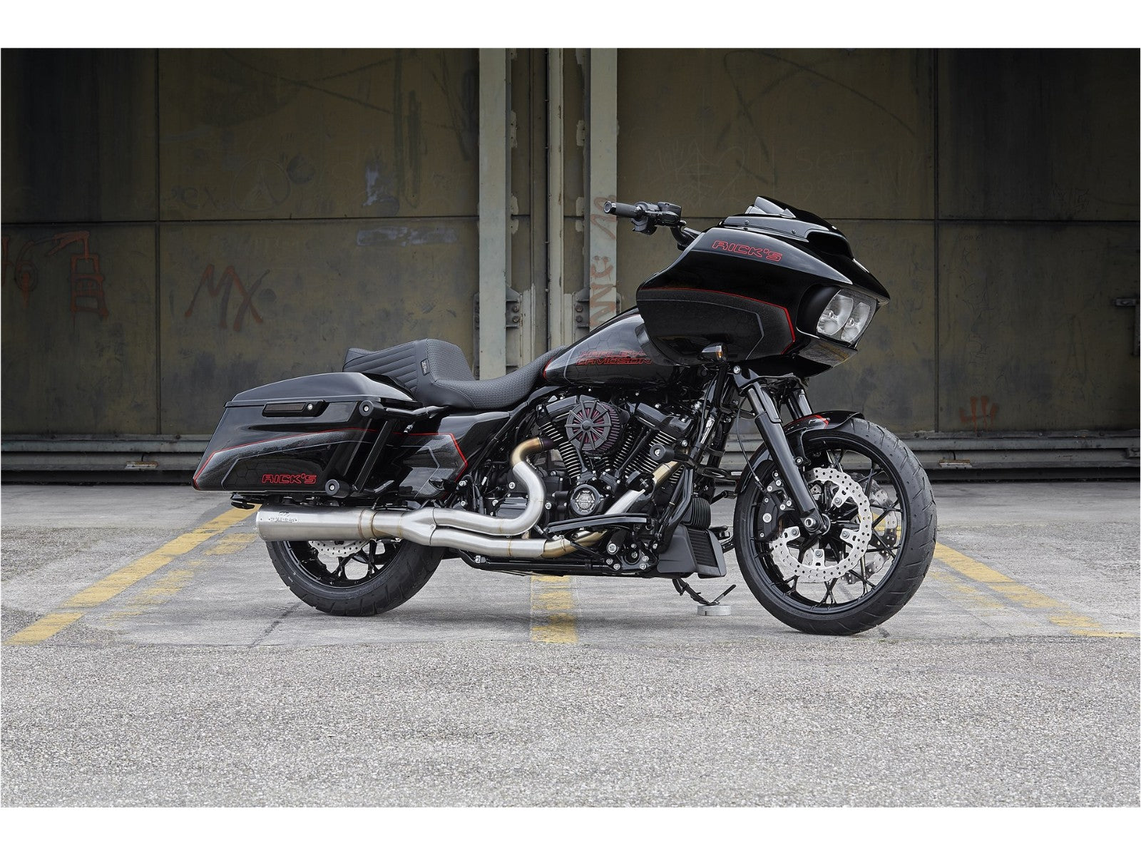 Rick's Front 14"/355mm Wave Brake Rotors Set (With Adaptors) - Touring 24-up