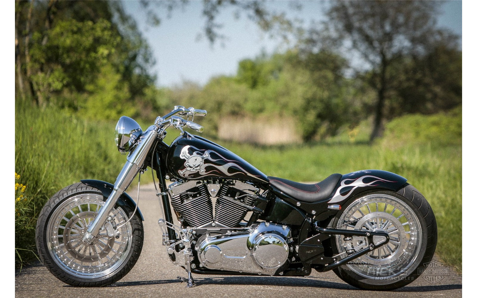 Rick's Steel Rear Fender 300 Tire - Softail 07