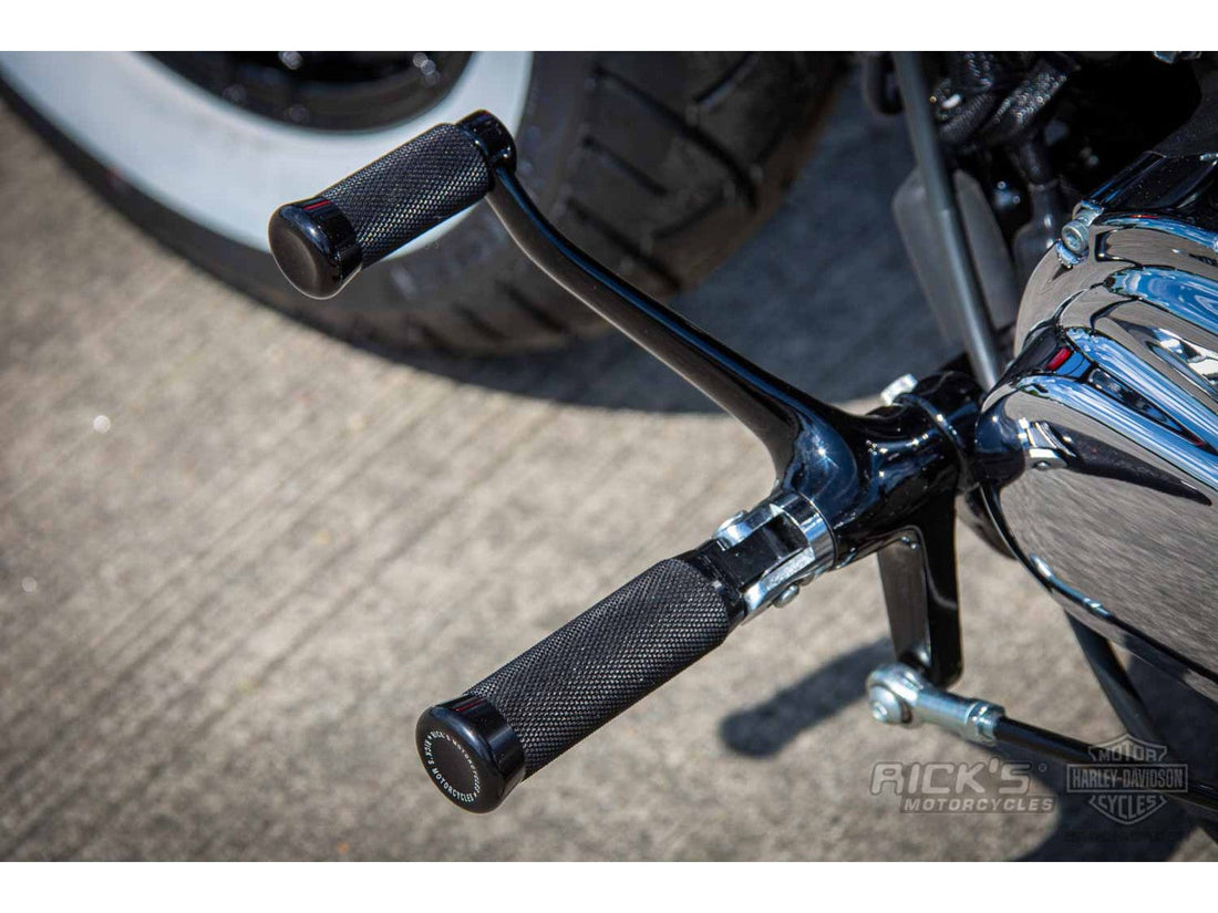 Rick's Footpegs Knurled Black - Sportster 48 / 72
