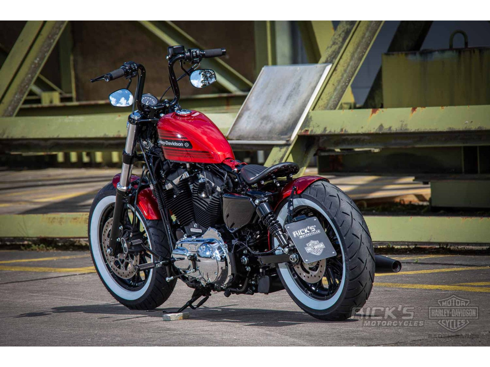 Rick's Footpegs Knurled Black - Sportster 48 / 72