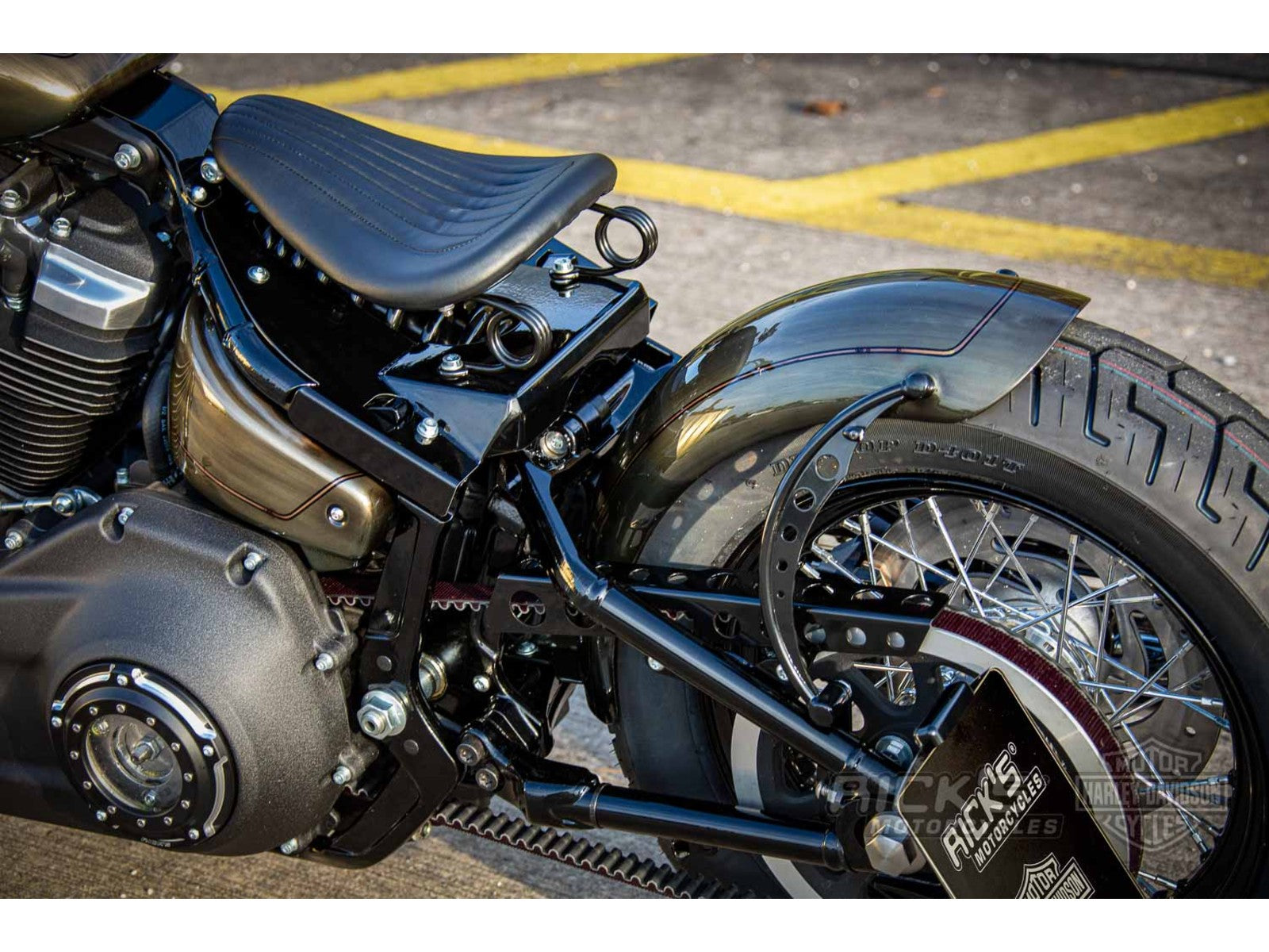 Rick's Solo Seat "Bobber" Conversion Bracket - Softail 18-up