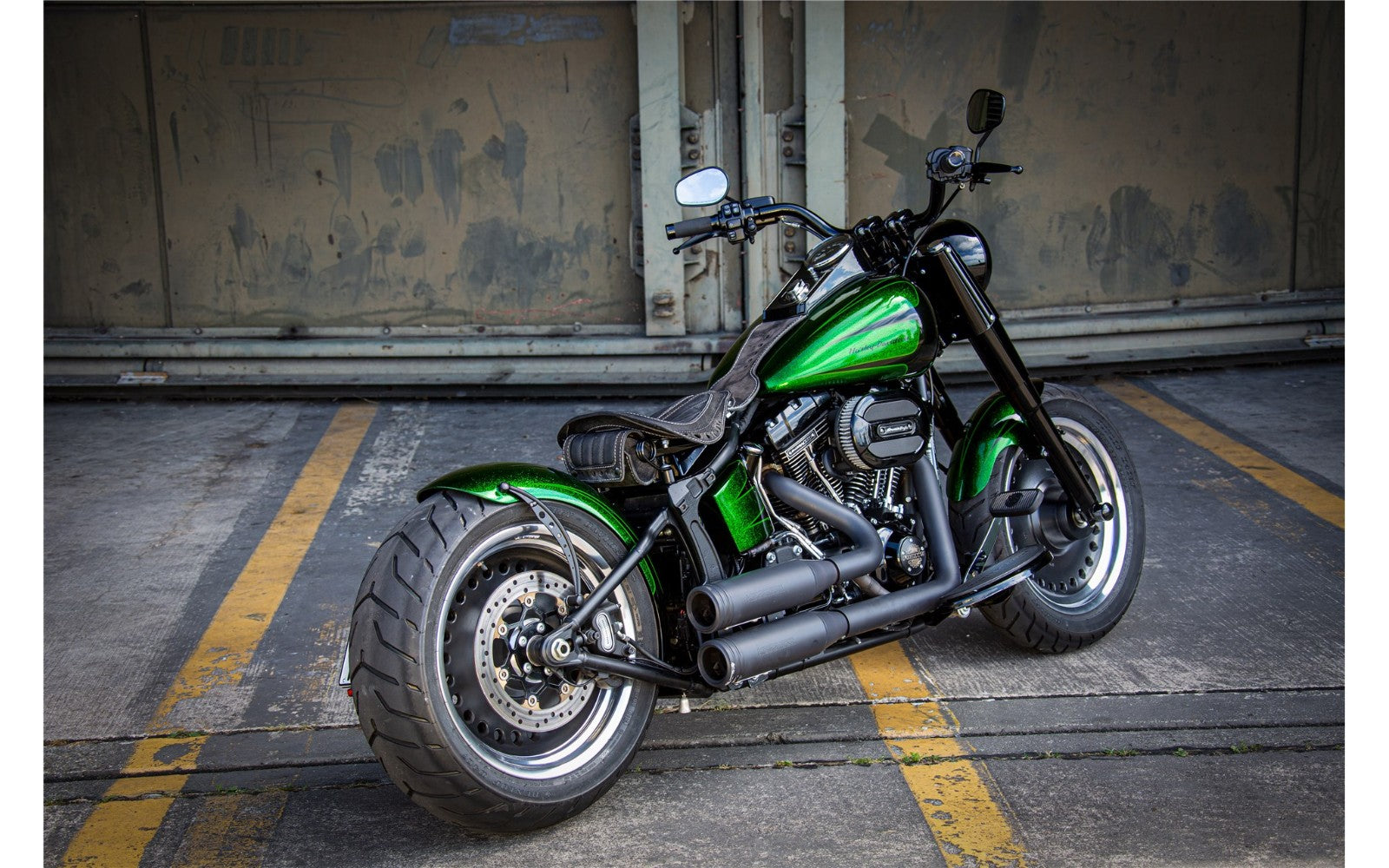 Rick's Steel Rear Fender 200/50-17 "Bobber" Long - Softail 2008-2017