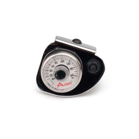 Arnott K-2638 Pressure Gauge w/Toggle Chrome Bracket