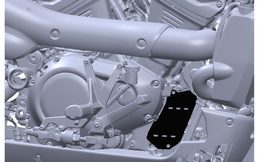 Rick's Oil Cooler Cover Black - Sportster S / Nightster