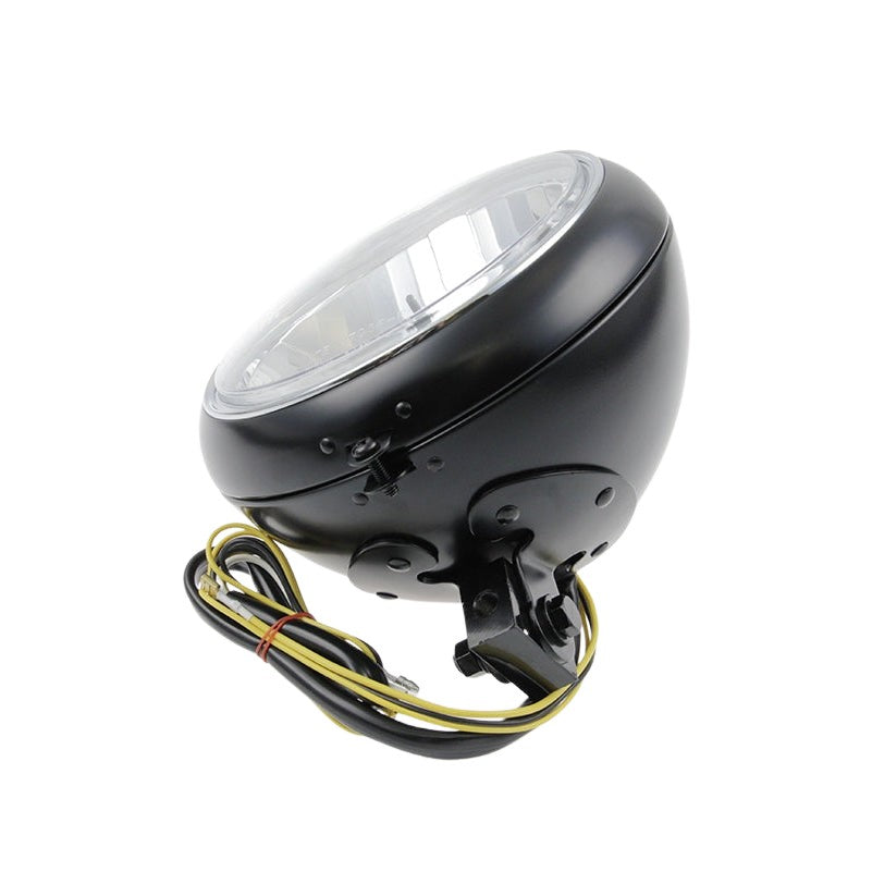 Cult-Werk 7" headlight, black with clear glass Sportster