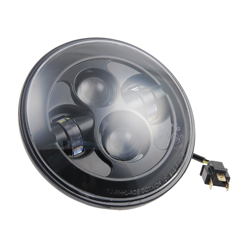 Cult-Werk 7" LED headlight, black Touring