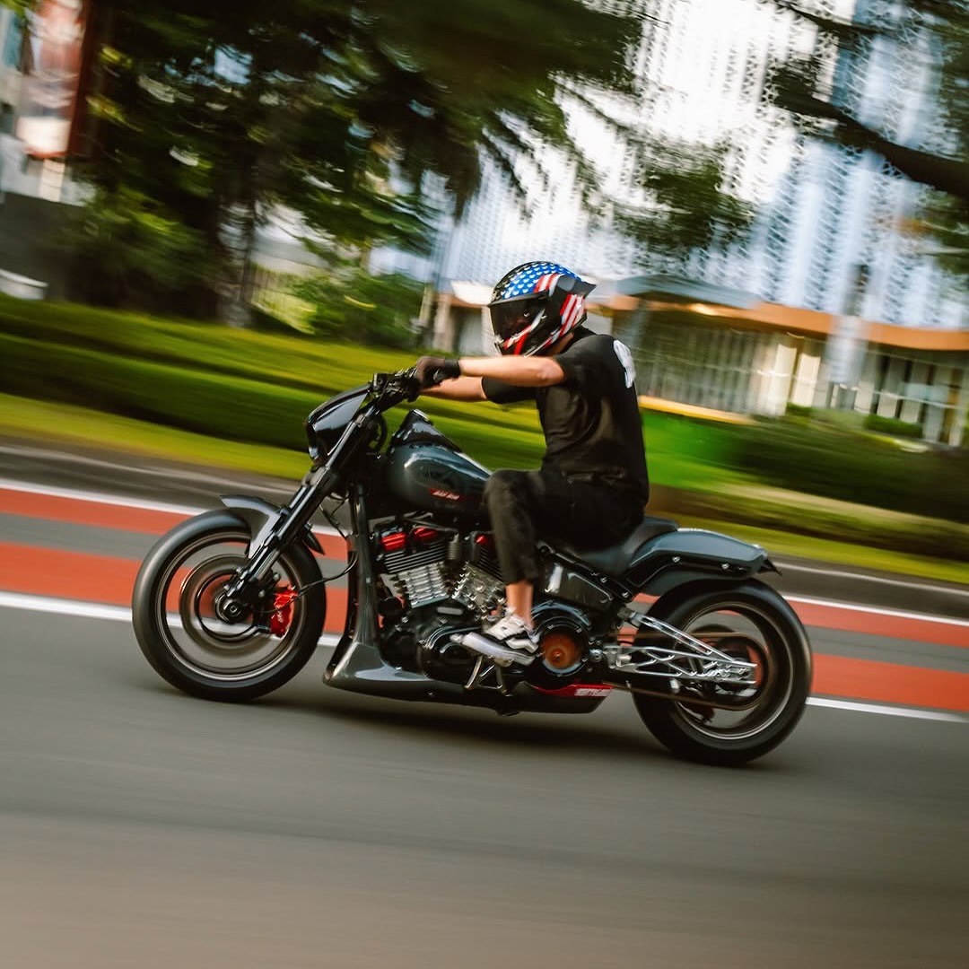 Raceworks Billet V1 Long Swingarm +3in (Softail 2018+)
