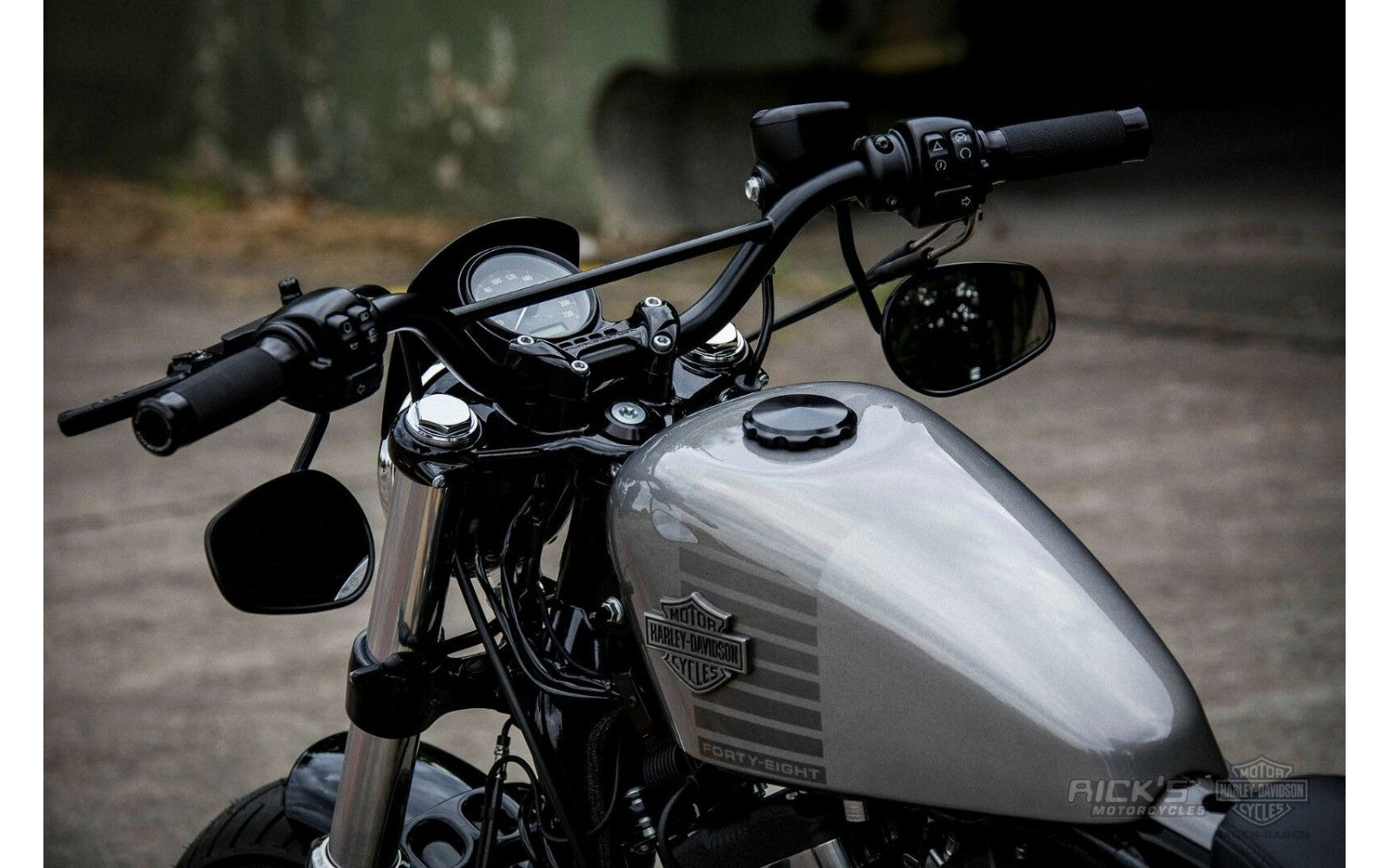 Rick's 1" Handlebar "Dirt Track"  Matte Black