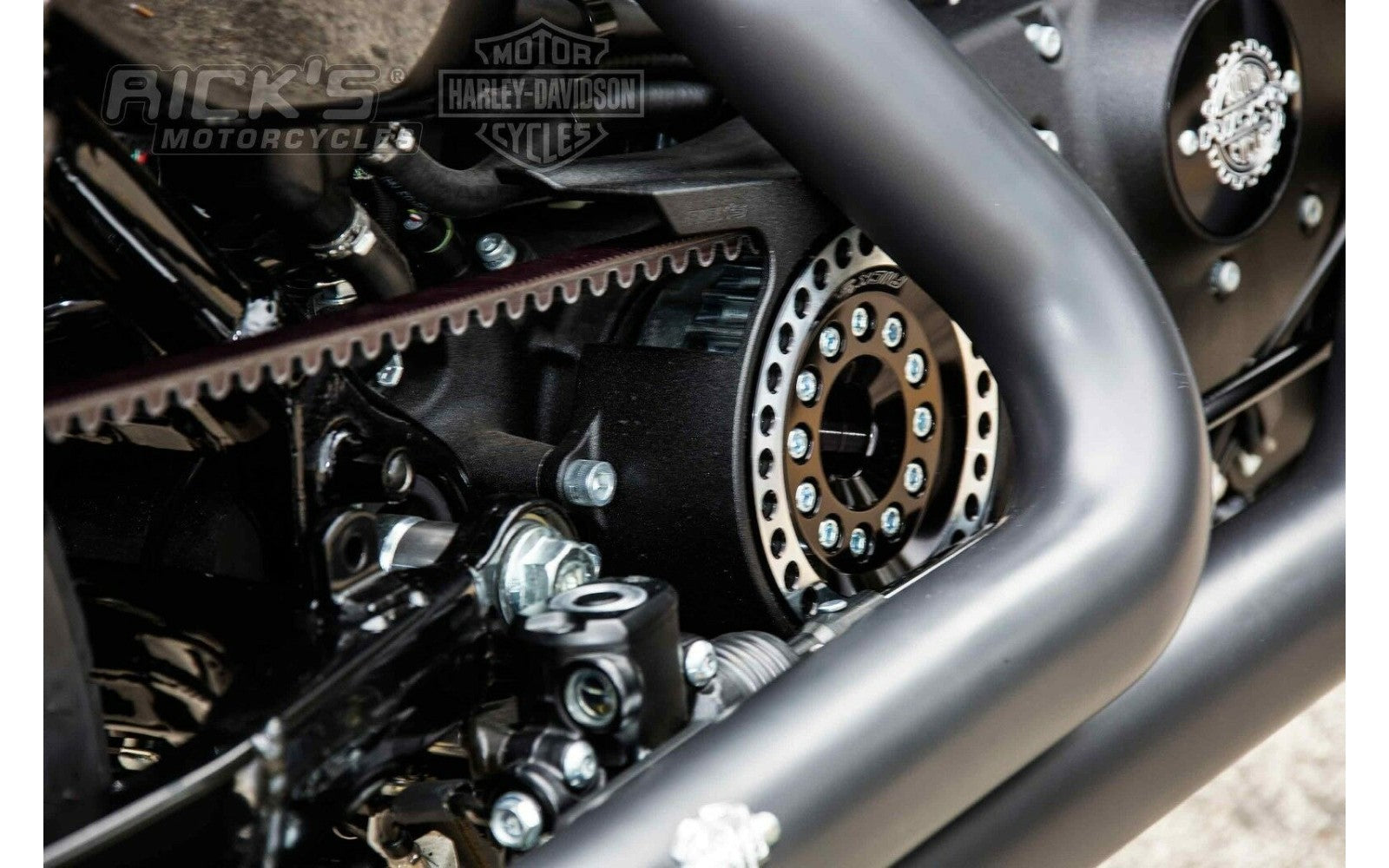 Rick's Offset Pulley 17mm/200-210 Tire - Sportster 04-up