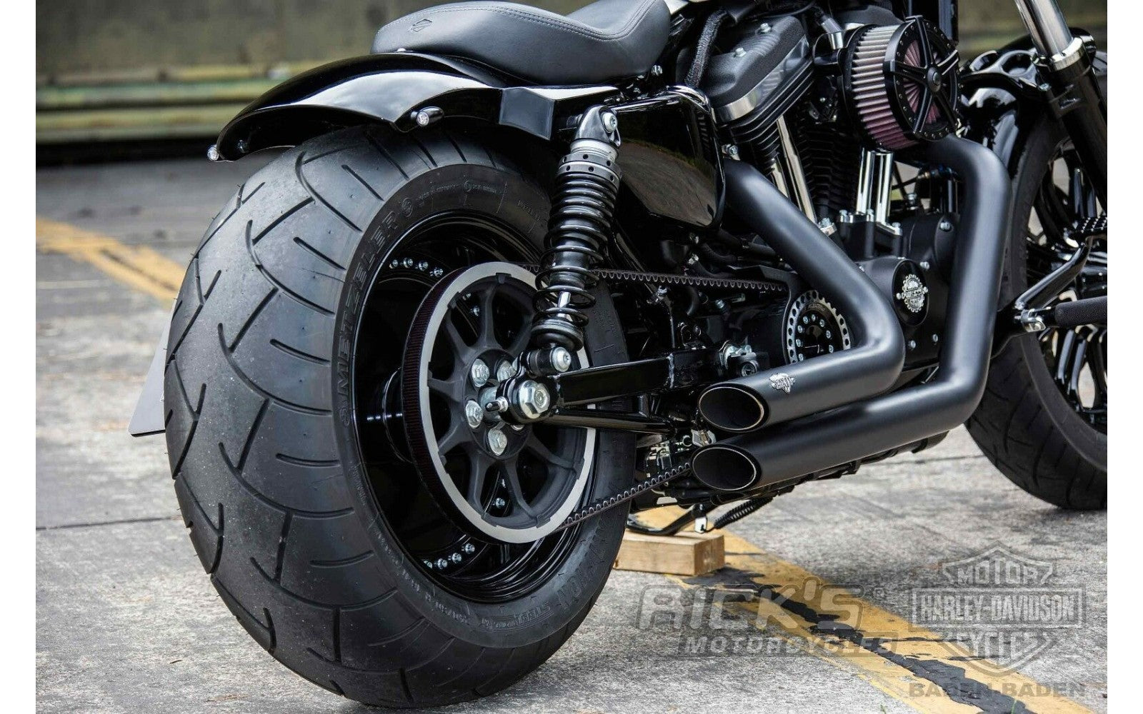 Rick's Offset Pulley 24mm/240 Tire - Sportster 04-up