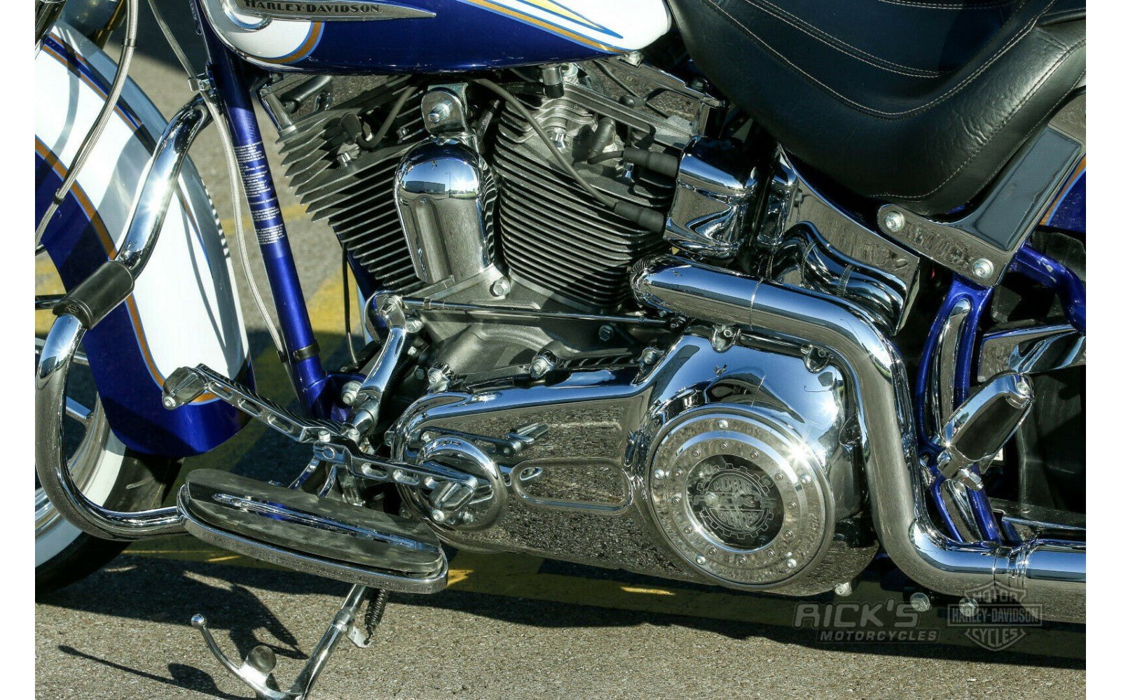 Rick's Derby Cover "Bullauge" Polished - Softail 07-up