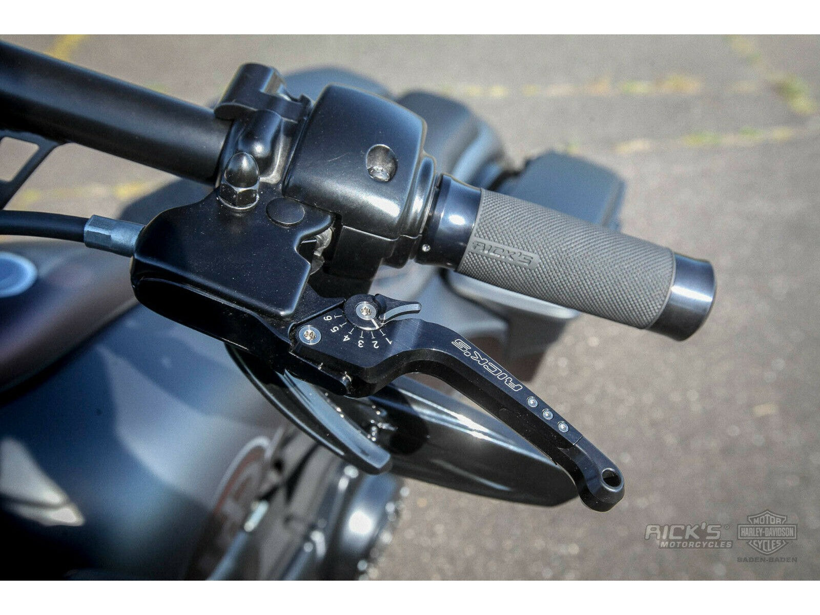 Rick's Adjustable Levers Set "Good Guys" Silver - Touring 24-up