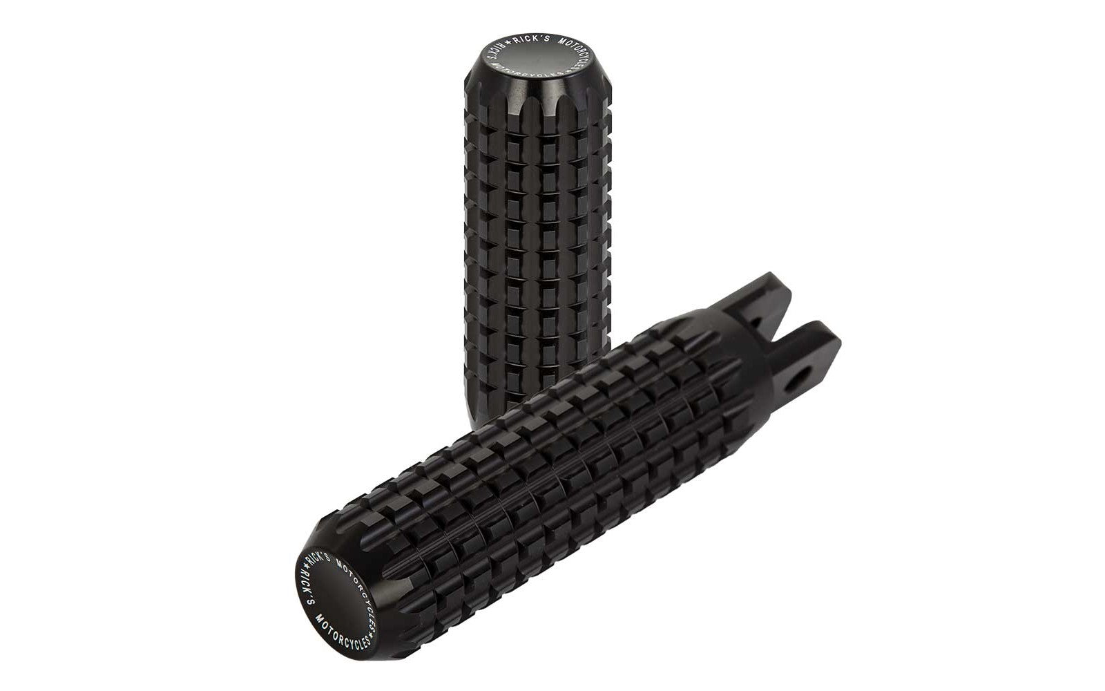 Rick's Passenger Pegs "AK4.7" Black - Softail 18-up