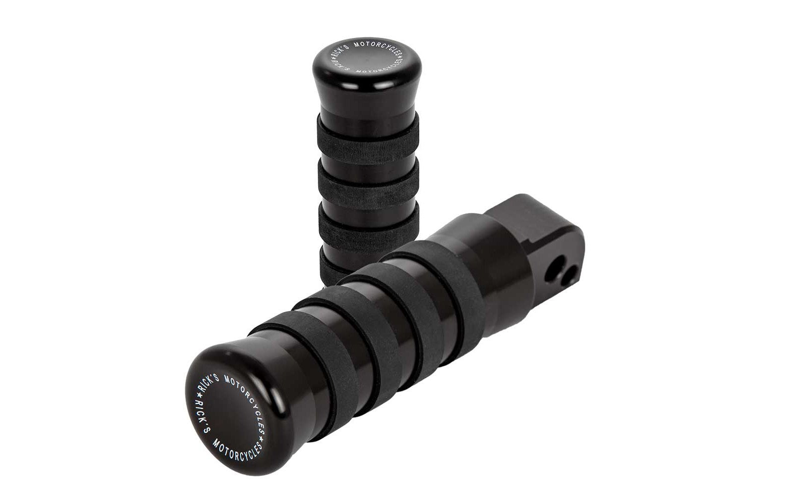 Rick's Passenger Pegs "O-Ring" Black - Softail 18-up